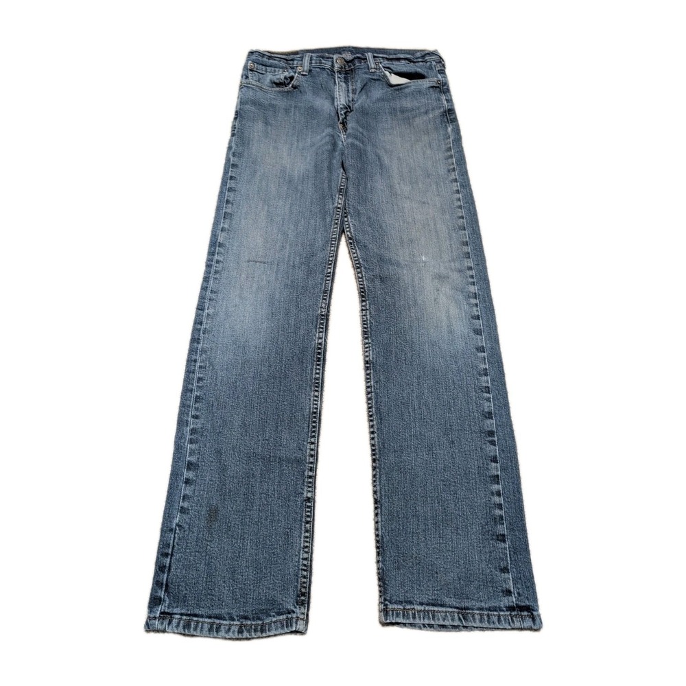 Levis 505 Regular Fit Straight Leg Mens Jeans Medium Wash Blue W33 L32